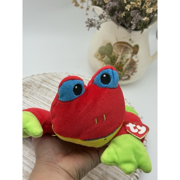 Ty Beanie Babies Ribbit the Frog Mint Condition, The Pillow Pals Collection - Picture 2 of 10